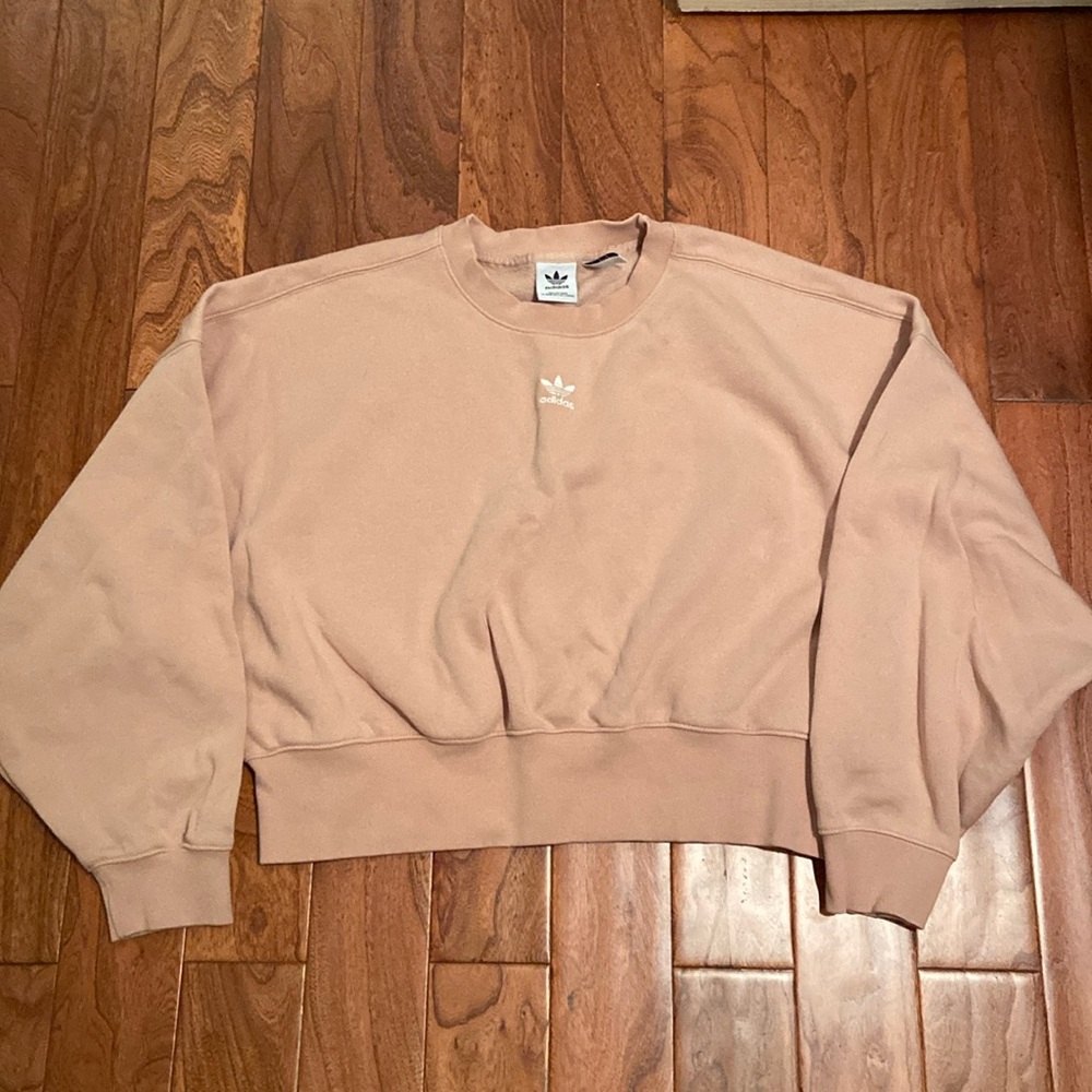 Adidas crop oversized sweater. Never worn